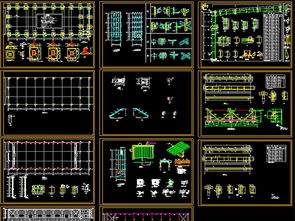 CAD图纸资源解析 从厂房施工图到全屋定制设计图